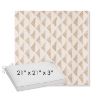 Picture of Etched Angles Cognac | Sunbrella® 21" x 21" x 3" Outdoor Dining Cushion