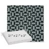 Picture of Hoopla Plume | Sunbrella® 21" x 21" x 3" Outdoor Dining Cushion