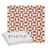Picture of Hoopla Tobiko | Sunbrella® 21" x 21" x 3" Outdoor Dining Cushion