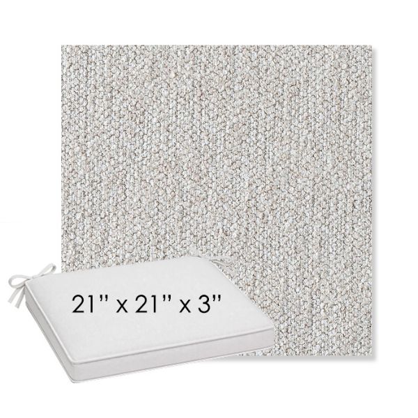 Picture of Improve Stucco | Sunbrella® 21" x 21" x 3" Outdoor Dining Cushion