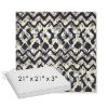 Picture of Inga Midnight | Sunbrella® 21" x 21" x 3" Outdoor Dining Cushion