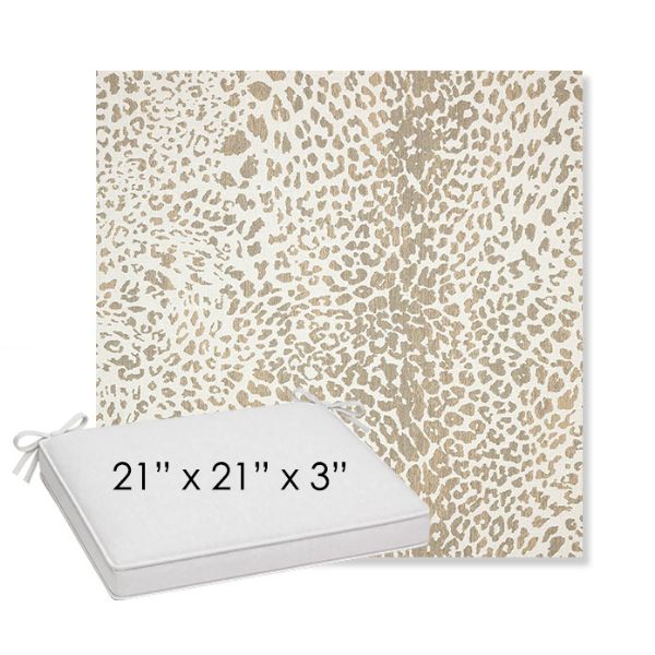 Picture of Instinct Dune | Sunbrella® 21" x 21" x 3" Outdoor Dining Cushion