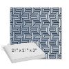 Picture of Key Figure Indigo | Sunbrella® 21" x 21" x 3" Outdoor Dining Cushion