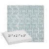 Picture of Key Figure Twilight | Sunbrella® 21" x 21" x 3" Outdoor Dining Cushion