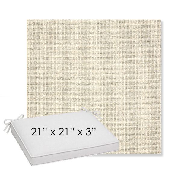 Picture of Kudos Mortar | Sunbrella® 21" x 21" x 3" Outdoor Dining Cushion