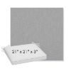 Picture of Natte Grey Chine | Sunbrella® 21" x 21" x 3" Outdoor Dining Cushion