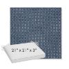 Picture of Nurture Indigo | Sunbrella® 21" x 21" x 3" Outdoor Dining Cushion