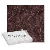 Picture of Palma Sangria | Sunbrella® 21" x 21" x 3" Outdoor Dining Cushion