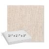Picture of Poros Linen | Sunbrella® 21" x 21" x 3" Outdoor Dining Cushion