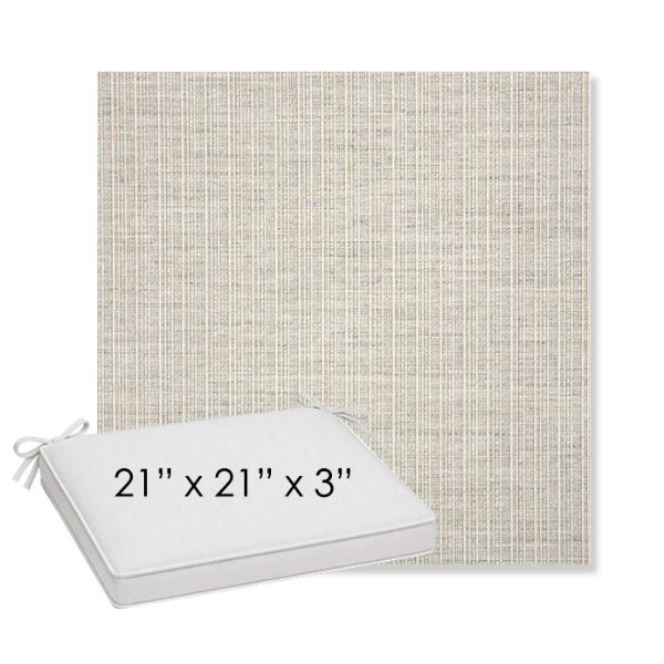 Picture of Proven Dove | Sunbrella® 21" x 21" x 3" Outdoor Dining Cushion