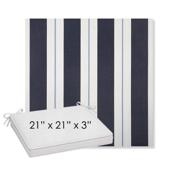 Picture of Relate Harbor | Sunbrella® 21" x 21" x 3" Outdoor Dining Cushion