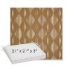 Picture of Spinner Diamond Teak | Sunbrella® 21" x 21" x 3" Outdoor Dining Cushion