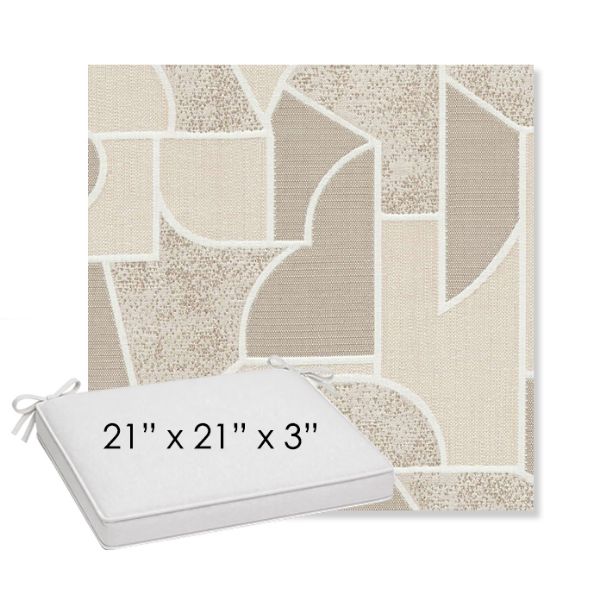 Picture of Territory Alum | Sunbrella® 21" x 21" x 3" Outdoor Dining Cushion
