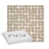 Picture of Toggle Driftwood | Sunbrella® 21" x 21" x 3" Outdoor Dining Cushion