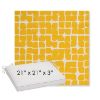 Picture of Toggle Lemon Drop | Sunbrella® 21" x 21" x 3" Outdoor Dining Cushion