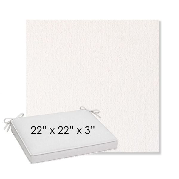 Picture of Abstraction Snow | Sunbrella® 22" x 22" x 3" Outdoor Dining Cushion