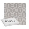 Picture of Bar Harbor Pebble | Sunbrella® 22" x 22" x 3" Outdoor Dining Cushion
