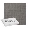 Picture of Bliss Smoke | Sunbrella® 22" x 22" x 3" Outdoor Dining Cushion