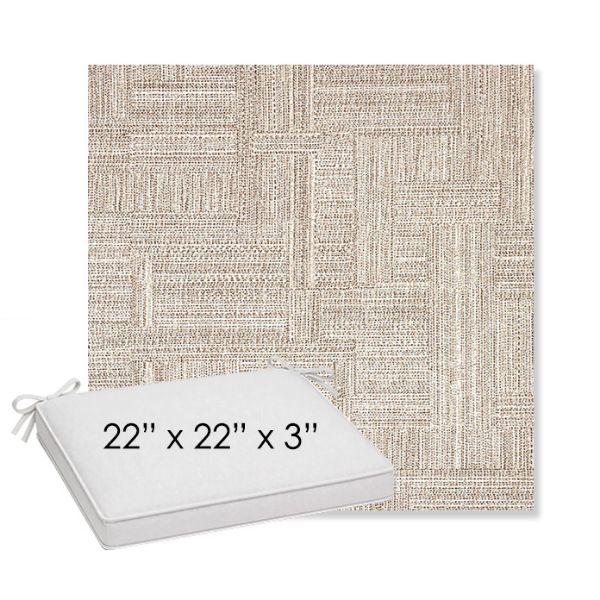 Picture of Boro Walnut | Sunbrella® 22" x 22" x 3" Outdoor Dining Cushion