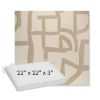 Picture of Brushstroke Stucco | Sunbrella® 22" x 22" x 3" Outdoor Dining Cushion