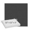 Picture of Canvas Carbon | Sunbrella® 22" x 22" x 3" Outdoor Dining Cushion