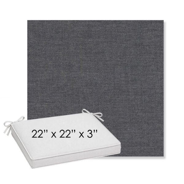 Picture of Cast Twilight | Sunbrella® 22" x 22" x 3" Outdoor Dining Cushion