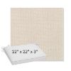 Picture of Charmer Parchment | Sunbrella® 22" x 22" x 3" Outdoor Dining Cushion