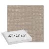 Picture of Charmer Pebble | Sunbrella® 22" x 22" x 3" Outdoor Dining Cushion