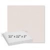 Picture of Dither Snow | Sunbrella® 22" x 22" x 3" Outdoor Dining Cushion