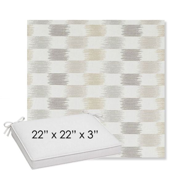 Picture of Dream Dune | Sunbrella® 22" x 22" x 3" Outdoor Dining Cushion
