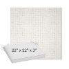 Picture of Dumont Snow | Sunbrella® 22" x 22" x 3" Outdoor Dining Cushion