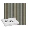 Picture of Entice Moss | Sunbrella® 22" x 22" x 3" Outdoor Dining Cushion