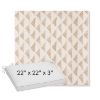 Picture of Etched Angles Cognac | Sunbrella® 22" x 22" x 3" Outdoor Dining Cushion