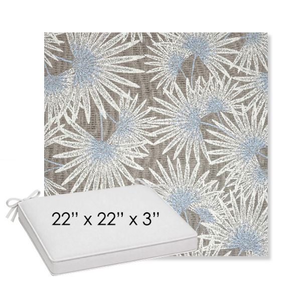 Picture of Etta Vapor | Sunbrella® 22" x 22" x 3" Outdoor Dining Cushion