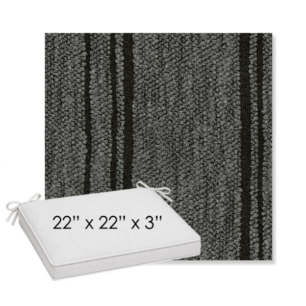 Picture of Harvest Basalt | Sunbrella® 22" x 22" x 3" Outdoor Dining Cushion