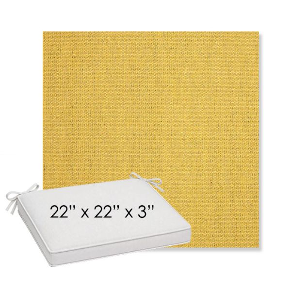 Picture of Heritage Dijon | Sunbrella® 22" x 22" x 3" Outdoor Dining Cushion