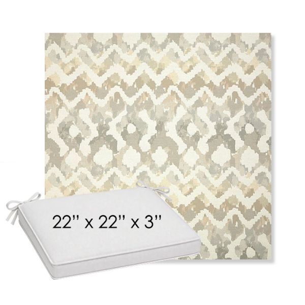 Picture of Inga Marble | Sunbrella® 22" x 22" x 3" Outdoor Dining Cushion