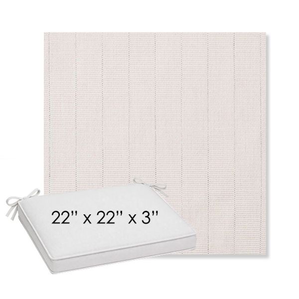 Picture of Kaia Linen | Sunbrella® 22" x 22" x 3" Outdoor Dining Cushion