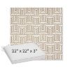 Picture of Key Figure Mineral | Sunbrella® 22" x 22" x 3" Outdoor Dining Cushion