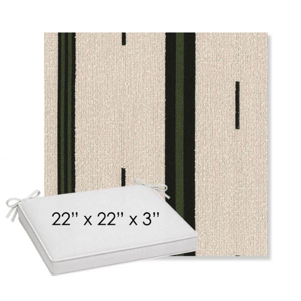 Picture of Khaima Moringa | Sunbrella® 22" x 22" x 3" Outdoor Dining Cushion