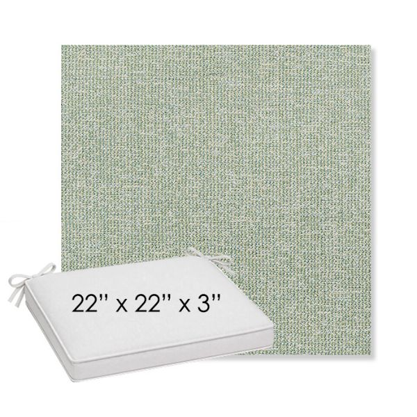 Picture of Kismet Moss | Sunbrella® 22" x 22" x 3" Outdoor Dining Cushion
