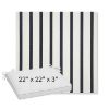Picture of Lido Indigo | Sunbrella® 22" x 22" x 3" Outdoor Dining Cushion