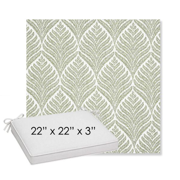 Picture of Linnaeus Spring | Sunbrella® 22" x 22" x 3" Outdoor Dining Cushion