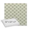 Picture of Mend Juniper | Sunbrella® 22" x 22" x 3" Outdoor Dining Cushion
