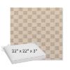 Picture of Mend Terracotta | Sunbrella® 22" x 22" x 3" Outdoor Dining Cushion