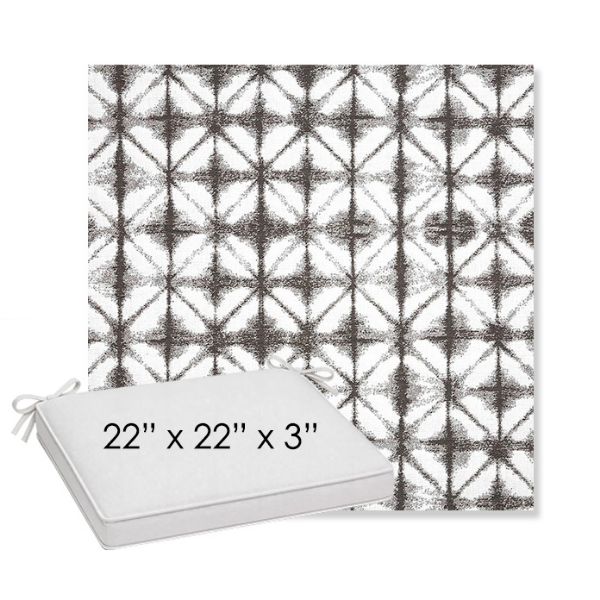 Picture of Midori Stone | Sunbrella® 22" x 22" x 3" Outdoor Dining Cushion