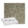 Picture of Nema Sagebrush | Sunbrella® 22" x 22" x 3" Outdoor Dining Cushion
