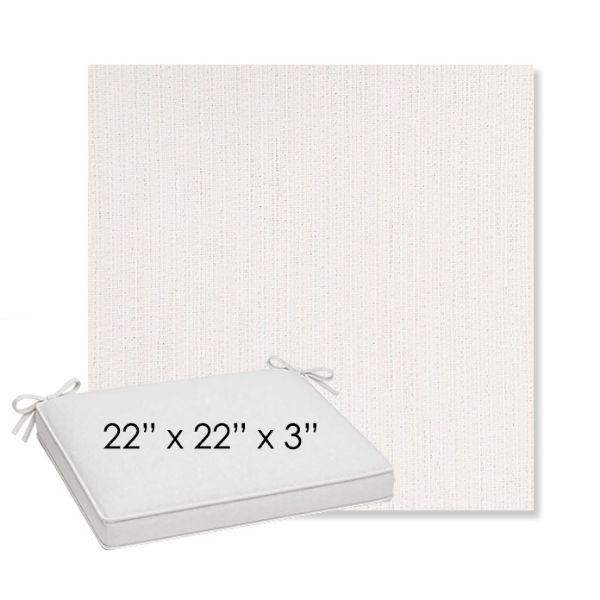 Picture of Nova Parchment | Sunbrella® 22" x 22" x 3" Outdoor Dining Cushion
