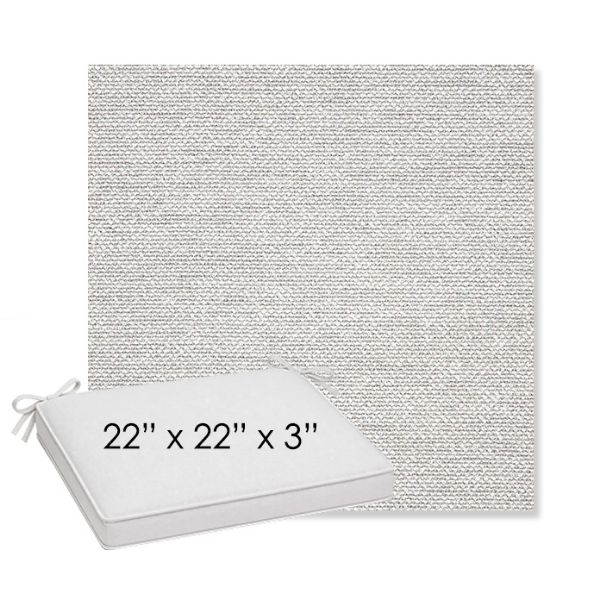 Picture of Nurture Pebble | Sunbrella® 22" x 22" x 3" Outdoor Dining Cushion