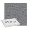 Picture of Odette Slate | Sunbrella® 22" x 22" x 3" Outdoor Dining Cushion